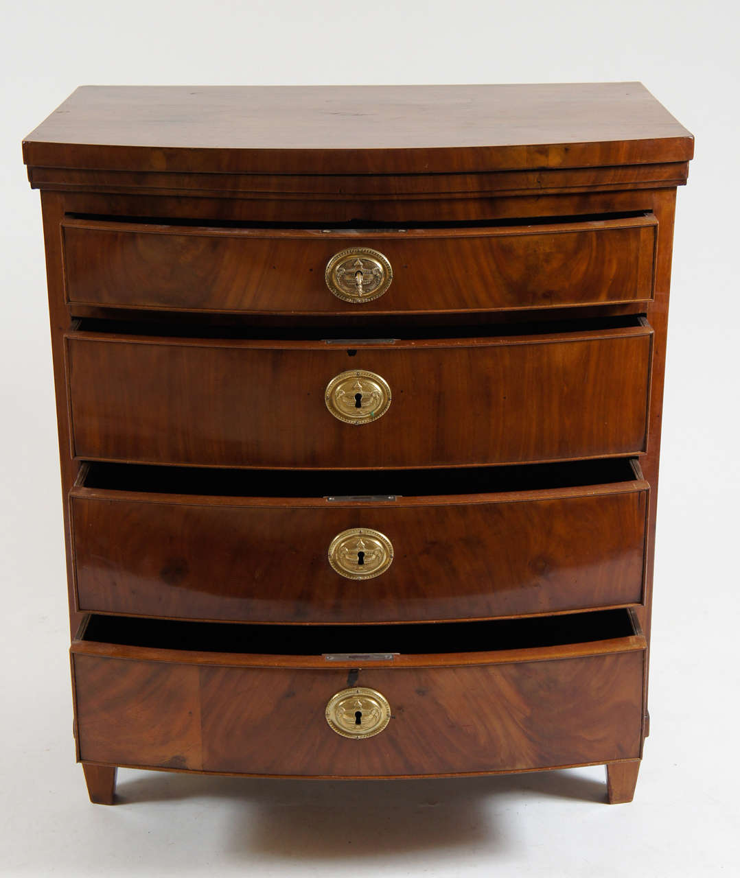 19th Century Fine Danish Bow-front Commode or Chest, c. 1800
