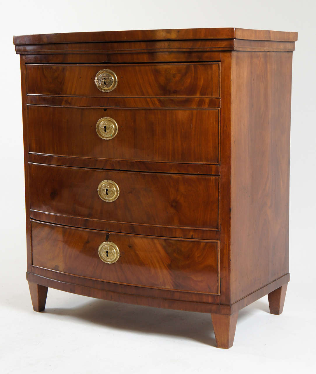 Fine Danish Bow-front Commode or Chest, c. 1800 2
