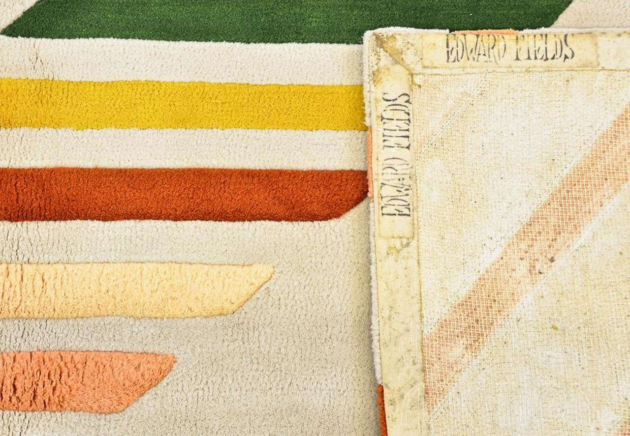 Large Vintage 1980 Edward Fields Inlaid Wool Carpet at 1stdibs