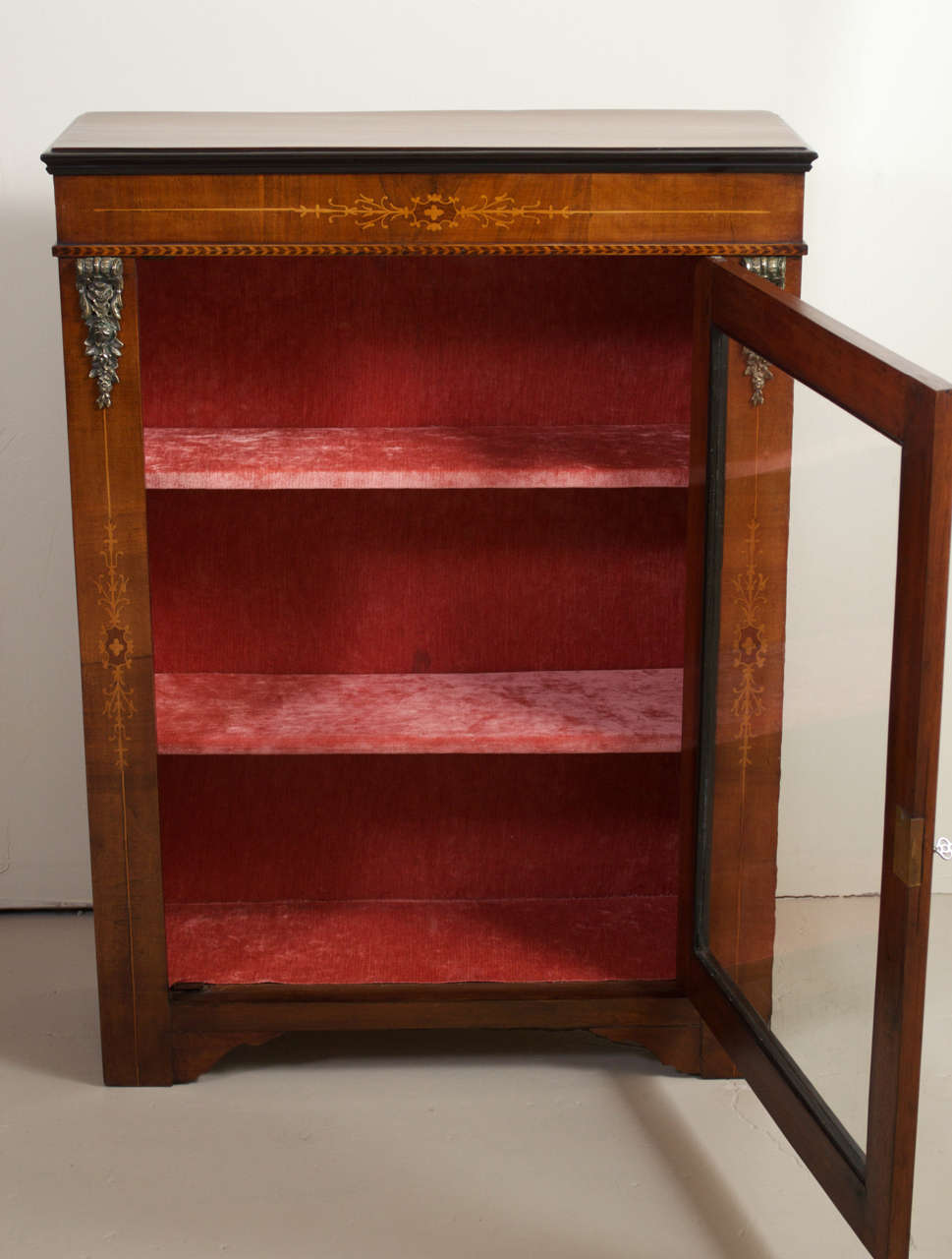 19th Century Walnut Inlaid Side Cabinet 3