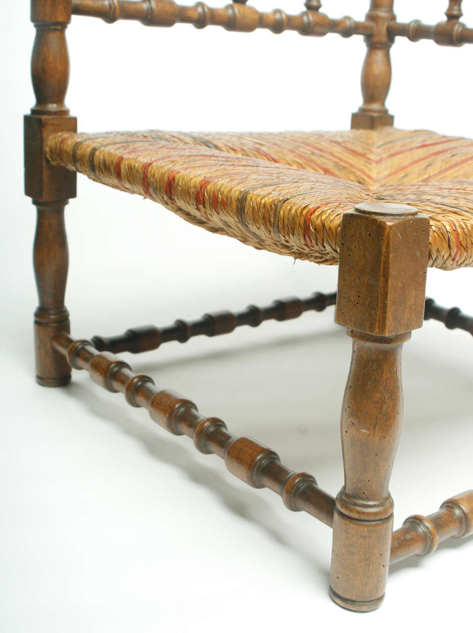20th Century French Caned Corner Chair