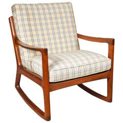 Mid Century Danish Rocker by Ole Wanscher