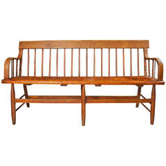 Late 19th Century American Country Bench