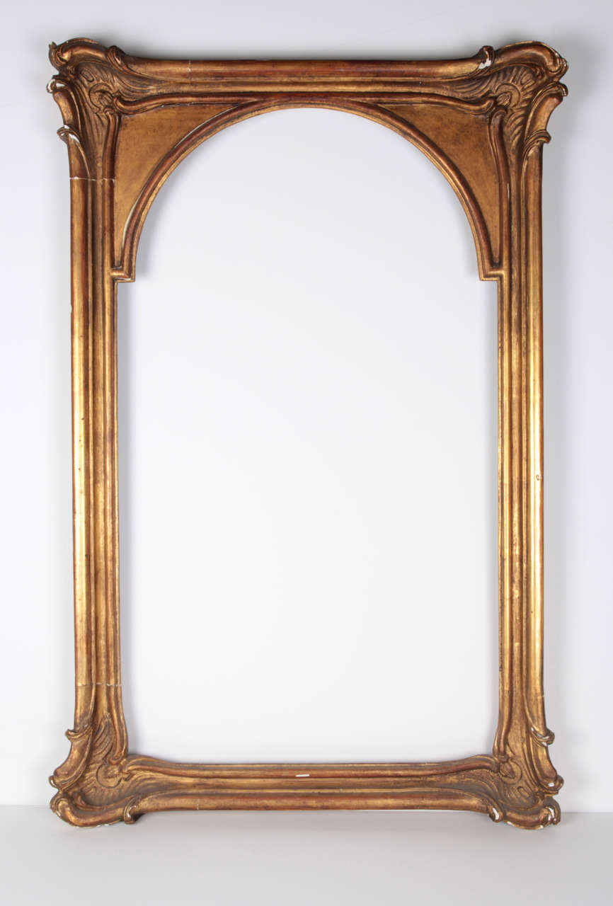 Art Nouveau Era Rococo Revival Gilt Frame
