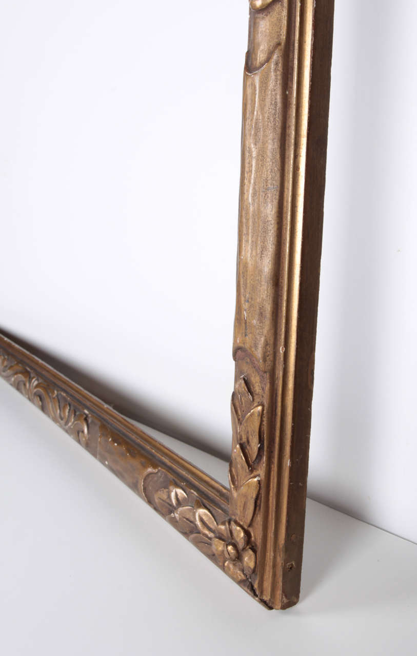 Gilt Carved and Gilded Arts & Crafts Era Frame, by Foster Bros. For Sale