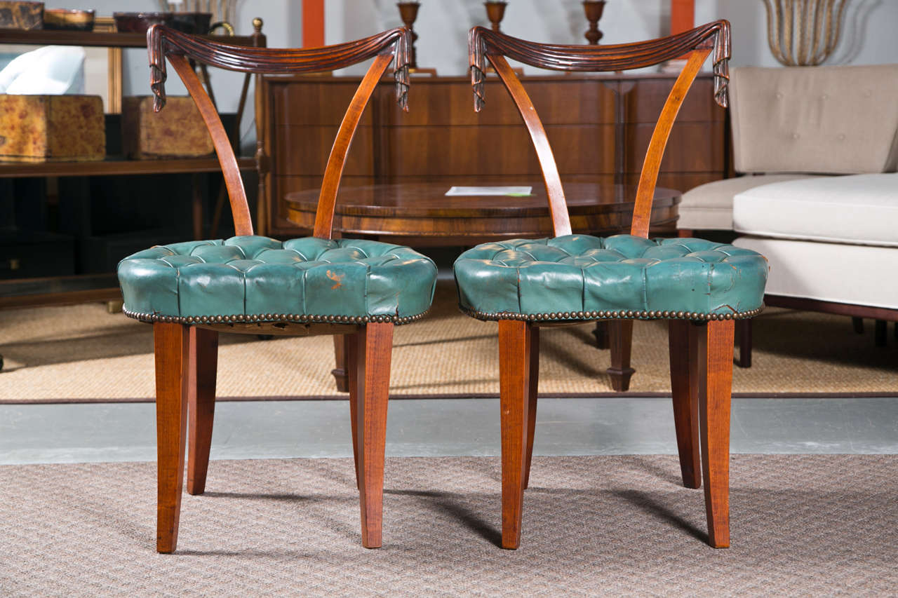 Pair of Grosfeld House Chairs For Sale at 1stDibs