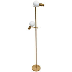 2-Arm Brass Floor Lamp