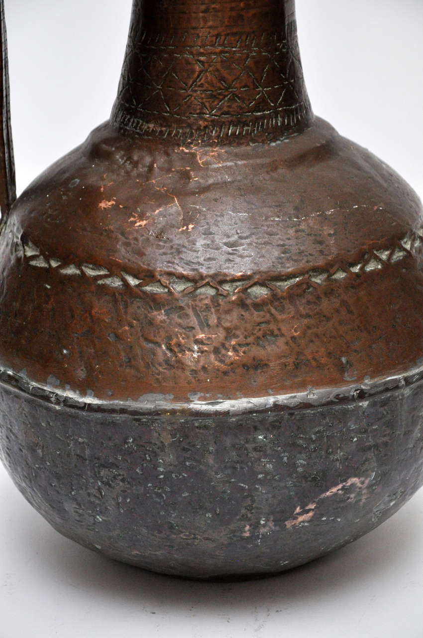 Malian African Hammered Copper Water Jug