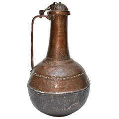 African Hammered Copper Water Jug