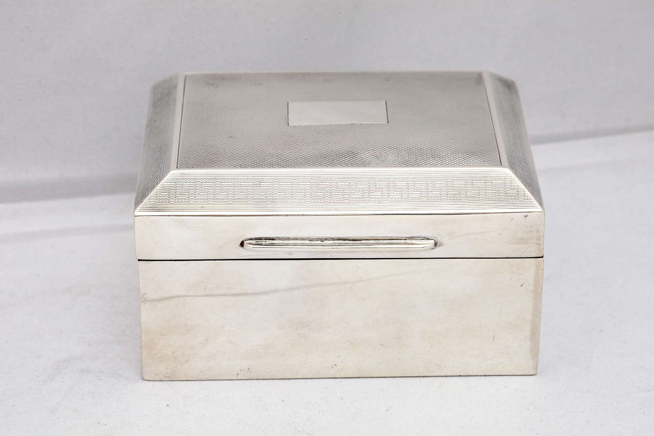 Art Deco Sterling Silver Table Box