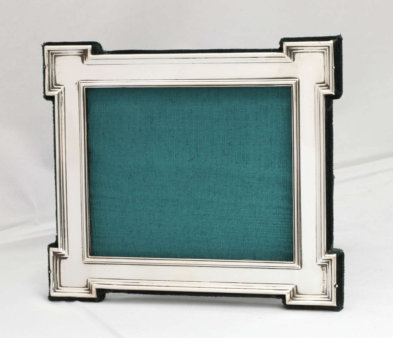 Unusual Art Deco Sterling Silver Picture Frame