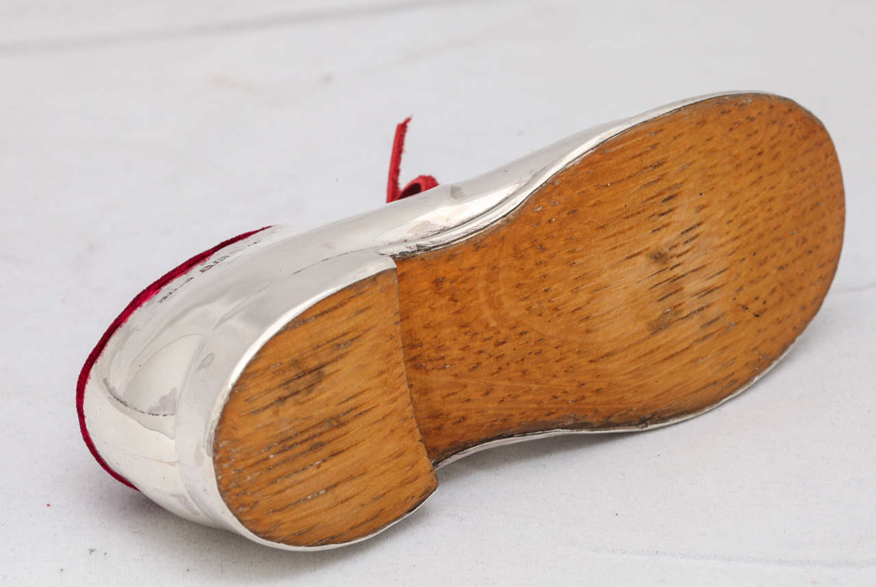 Edwardian Large Sterling Silver Shoe-Form Pin Cushion at 1stDibs ...