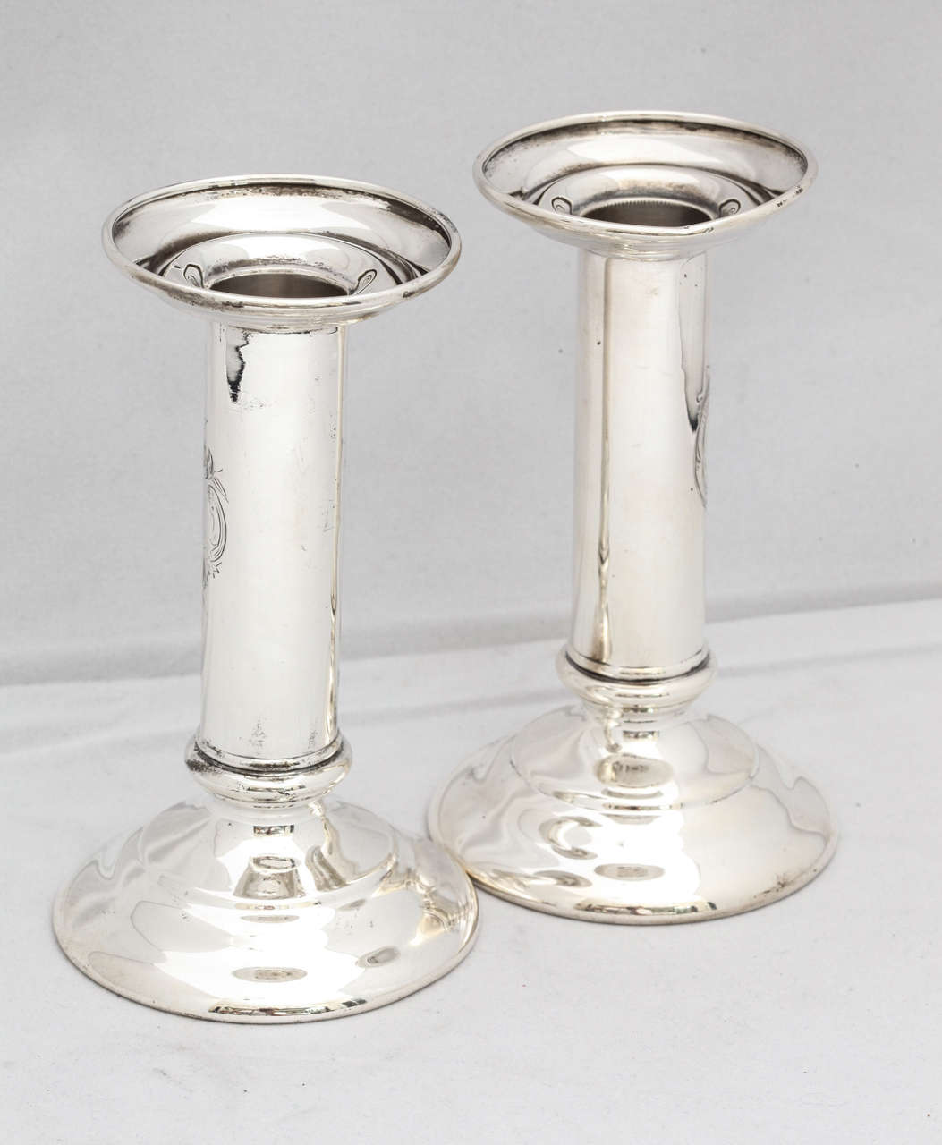 Tiffany Sterling Silver ColumnForm Candlesticks at 1stDibs