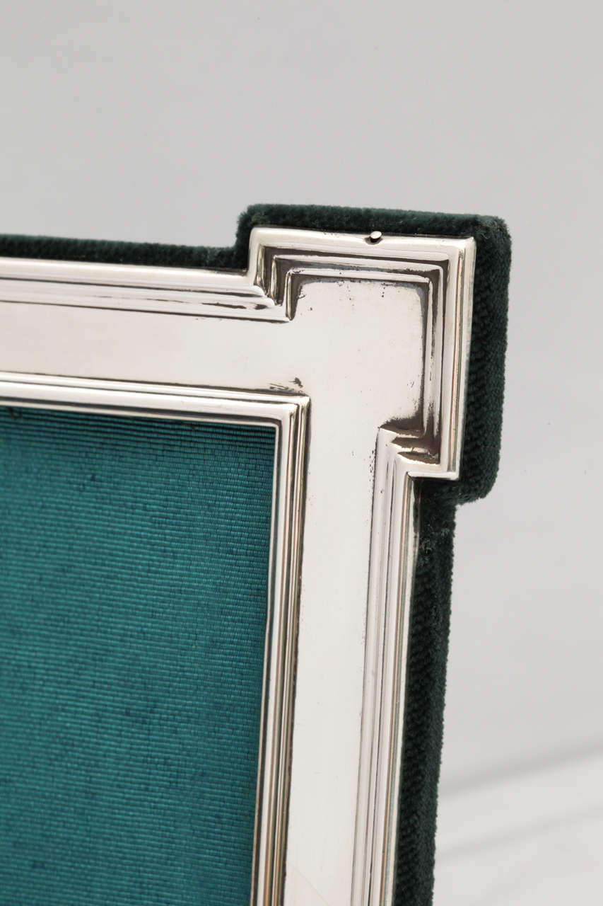 Unusual Art Deco Sterling Silver Picture Frame at 1stDibs