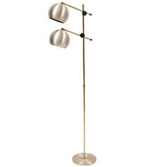 Retro Double Arm Standing Lamp from Denmark