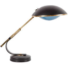 1930s French Deco Desk Lamp by Solere