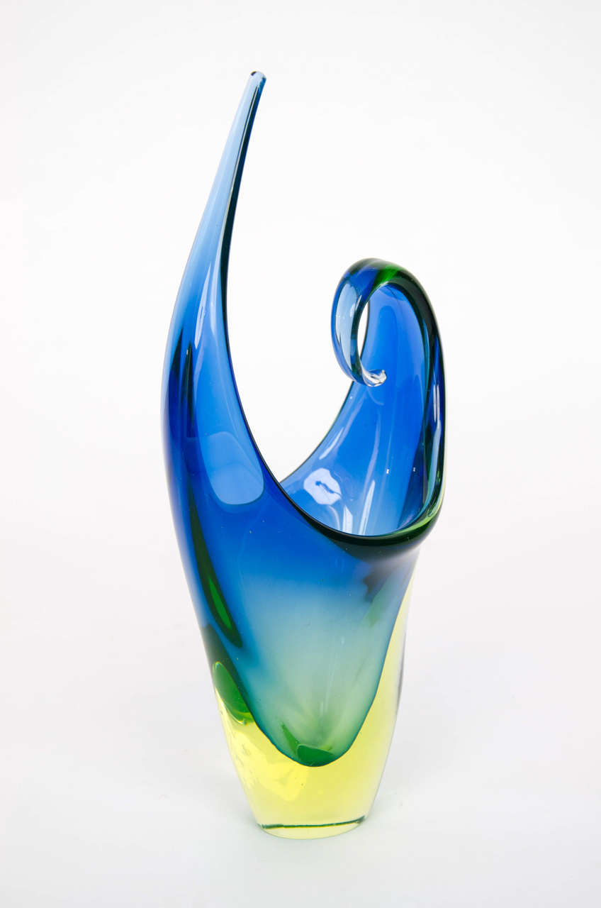 Murano, Glass VASE, Italy, circa 1950s at 1stdibs