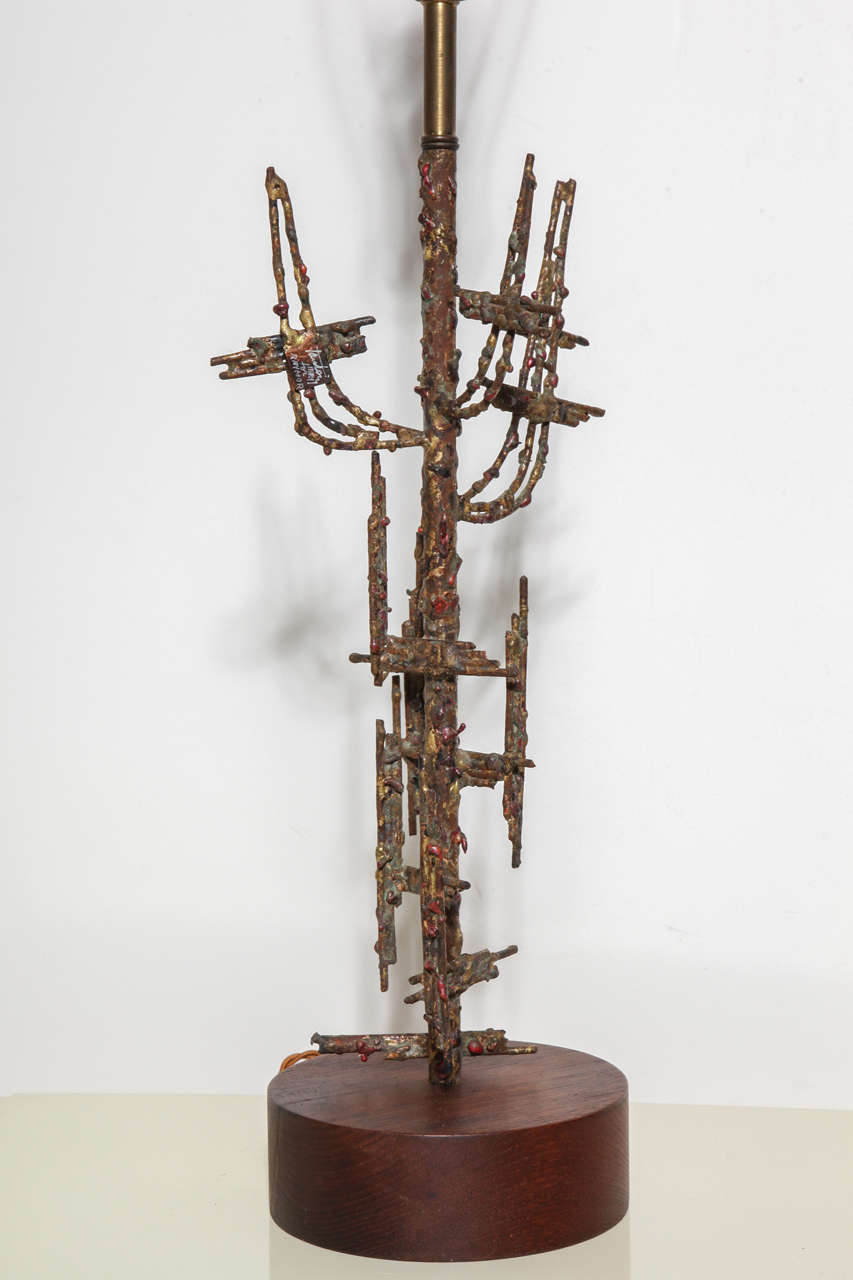 Große Tischlampe „Bronzed Tree“ von Marcello Fantoni für Raymor, 1960er Jahre (Geschweißt) im Angebot