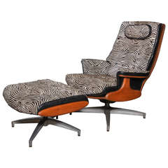 Heywood Wakefield Lounge Chair and Ottoman