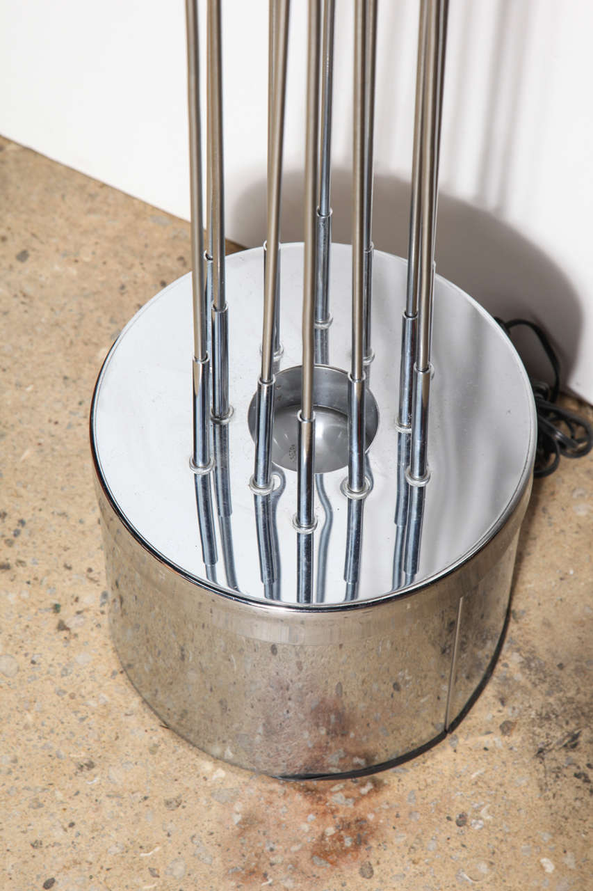 Curtis Jere Tall Brass & Chrome  Illuminating 