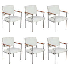 set of 6 Steelcase Coordinated Office Arm Chairs
