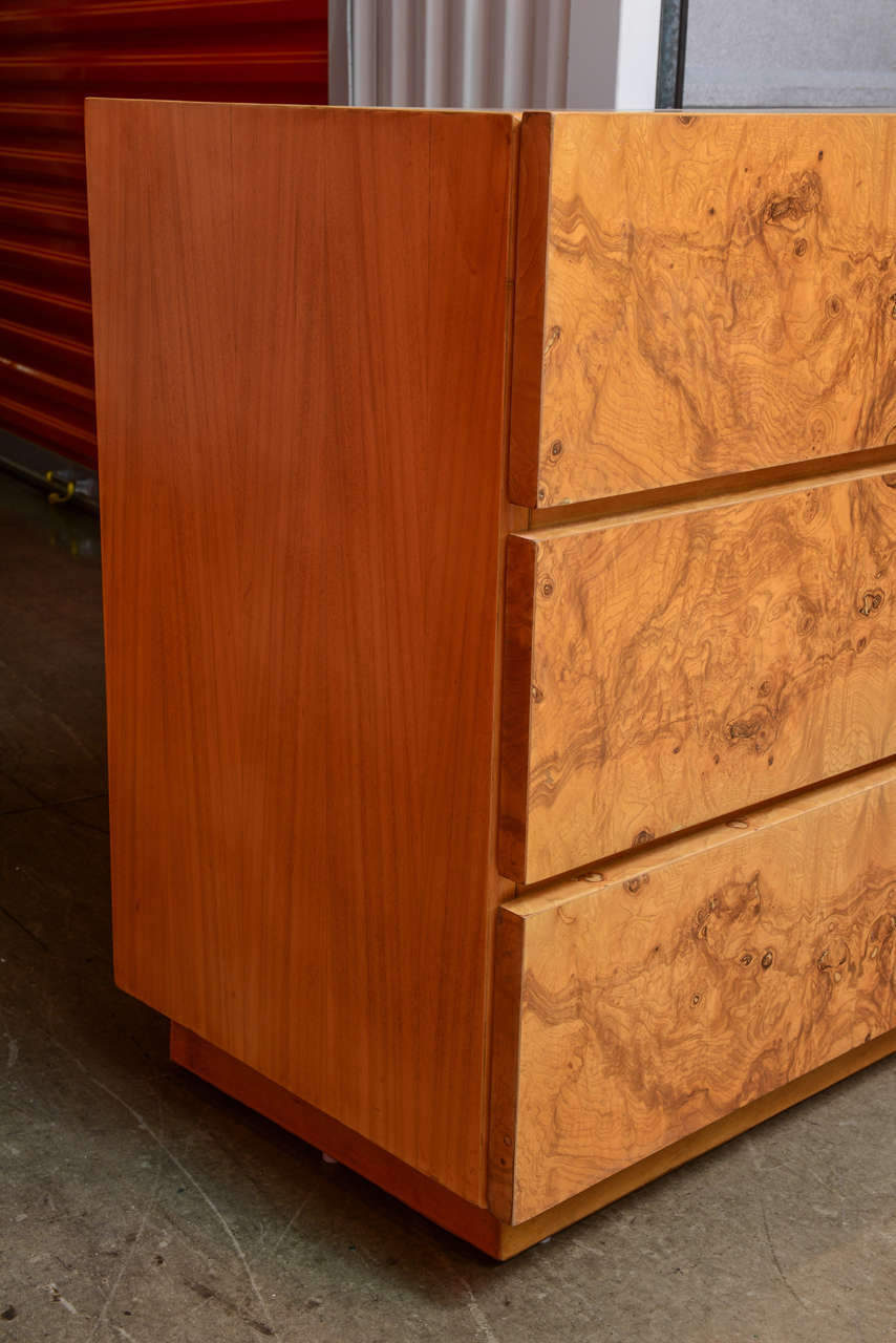 Late 20th Century Burl Wood Dresser by Milo Baughman for Lane, USA, 1970s