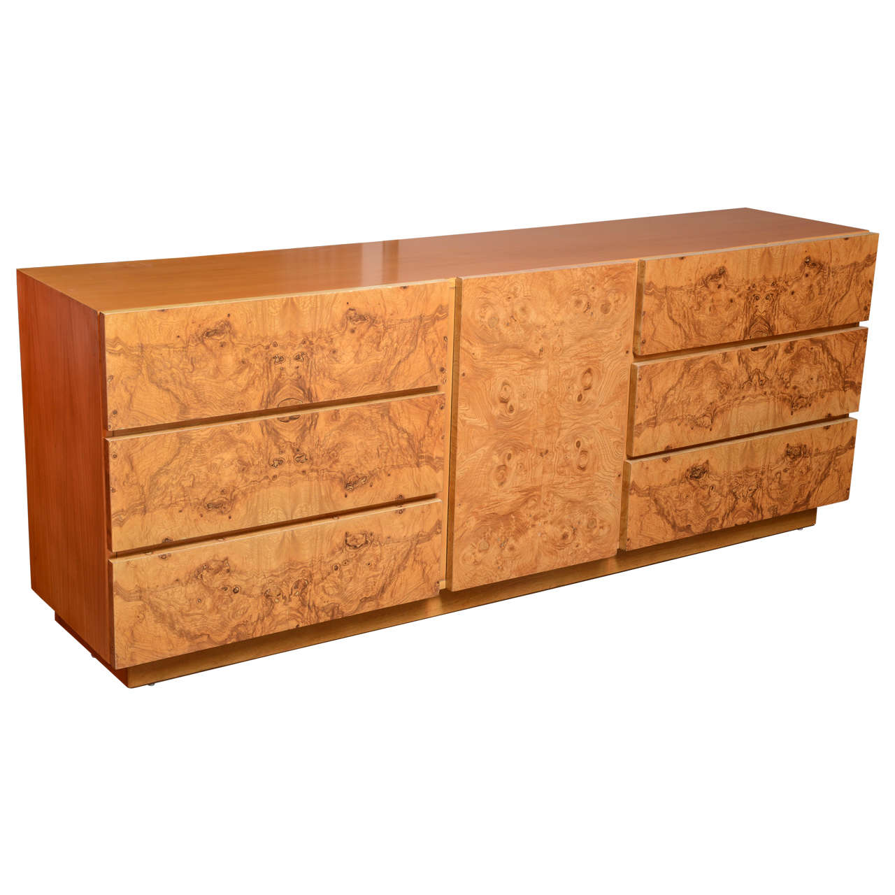 Burl Wood Dresser By Milo Baughman For Lane Usa 1970s At 1stdibs