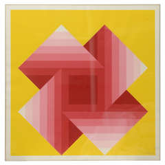 Gorgeous Serigraph by Herbert Bayer, Austria, 1973 1
