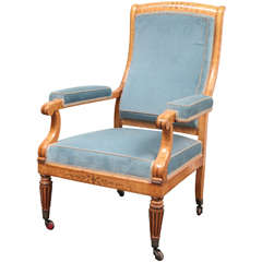 Antique 19th Century Charles X Fauteuil