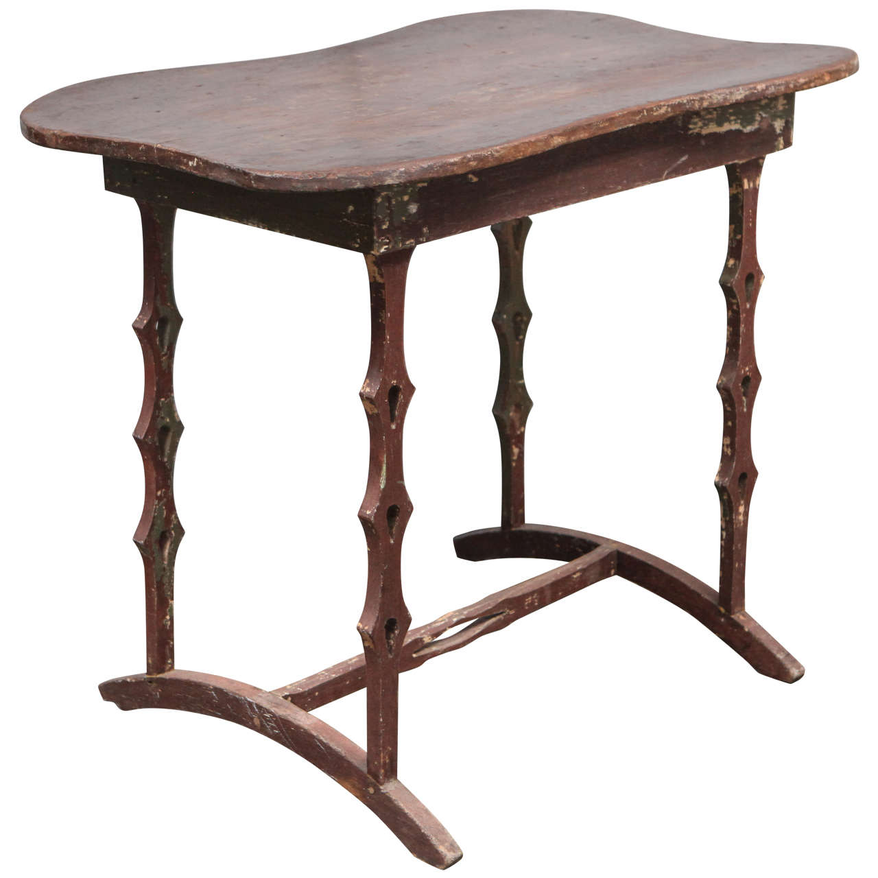 Unique American Folk Art Table, circa 1890s For Sale