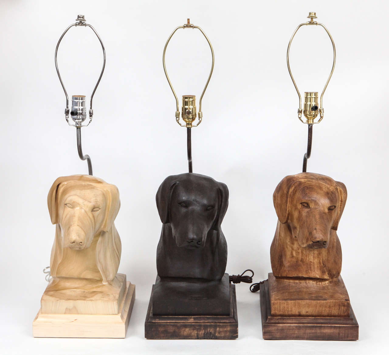 Metal Limited Edition Jefferson West Private Label Dog Lamp For Sale