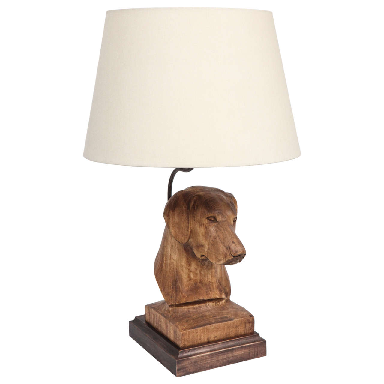 Limited Edition Jefferson West Private Label Dog Lamp For Sale