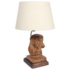 Limited Edition Jefferson West Private Label Dog Lamp