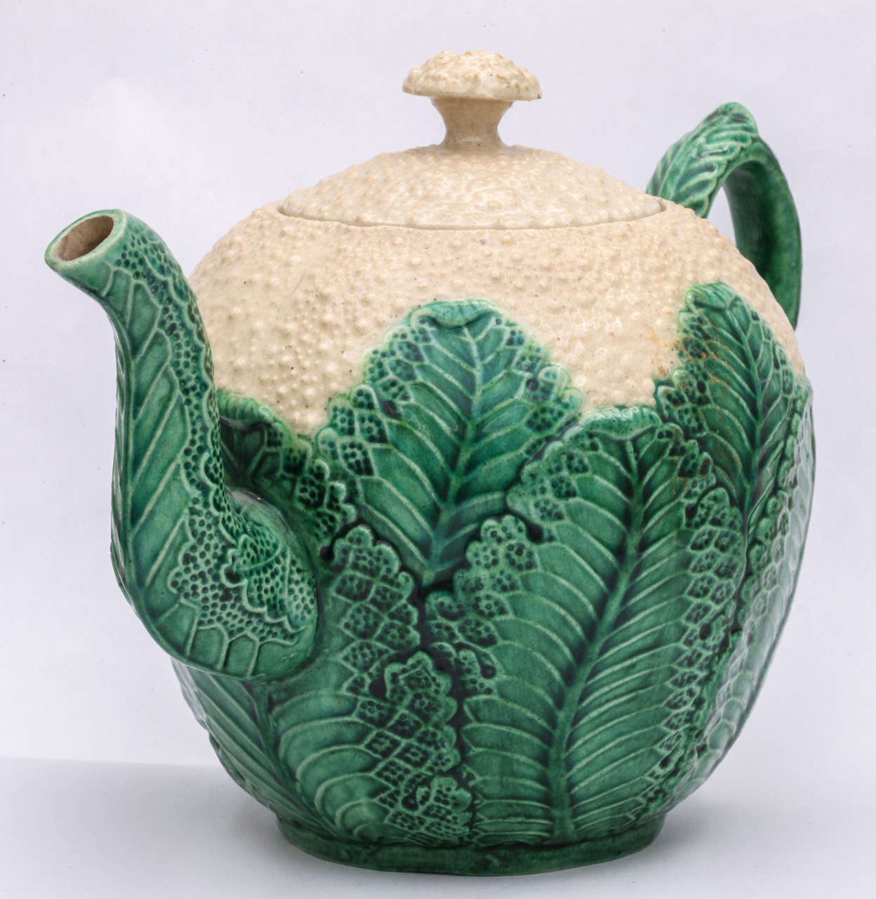 Fine Whieldon School Pottery Cauliflower Teapot For Sale 3