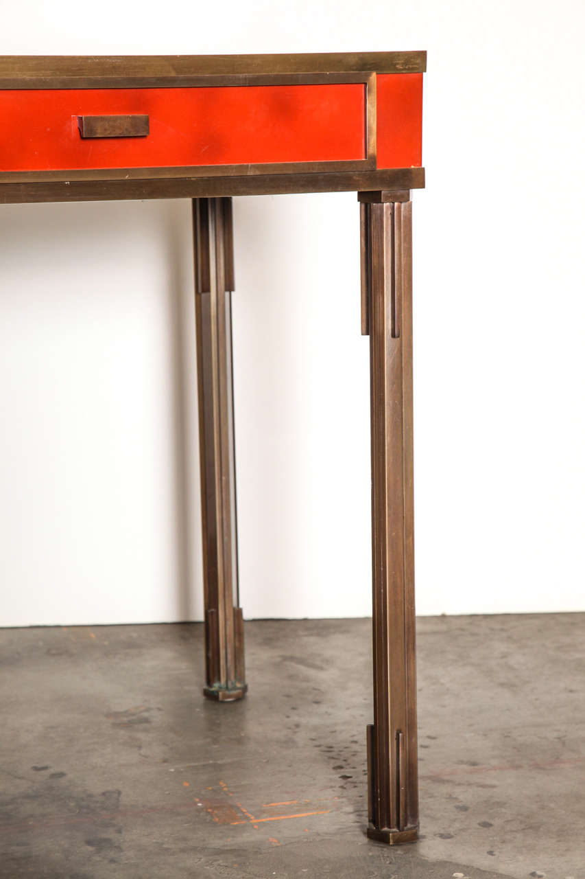 Italian Exceptional Bronze Desk, circa 1960s