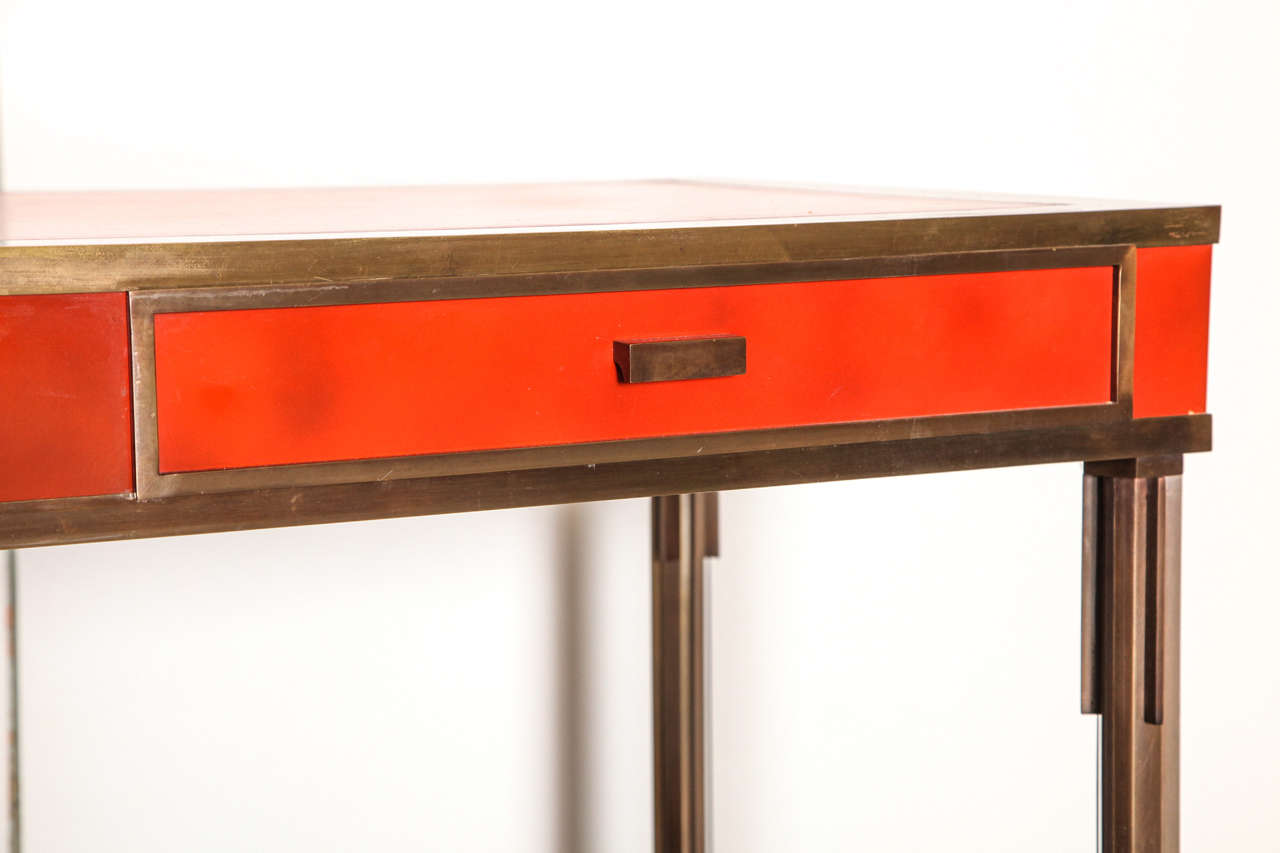 Exceptional Bronze Desk, circa 1960s In Excellent Condition In Chicago, IL