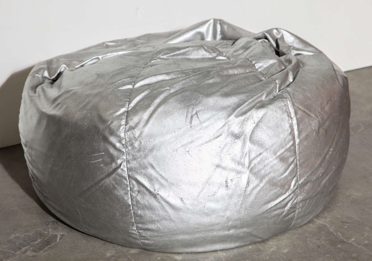 silver beanbag