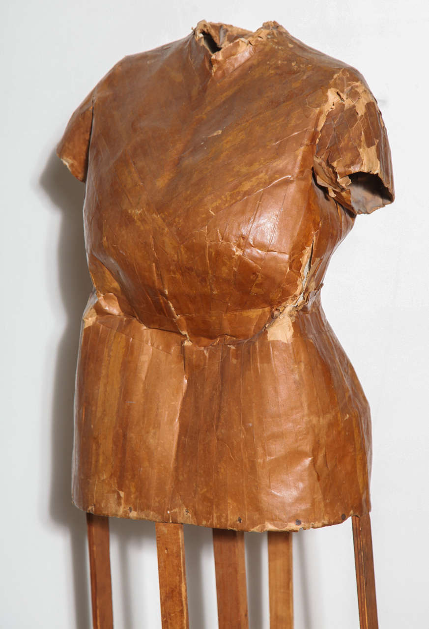 vintage bustforms and torsos with papier-mâche treatments