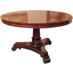 Antique English Round Centre Table