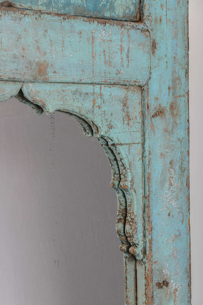 Indonesian SALE! SALE! SALE!Antique Door Turquoise, full length Java Enchanting, dramatic For Sale