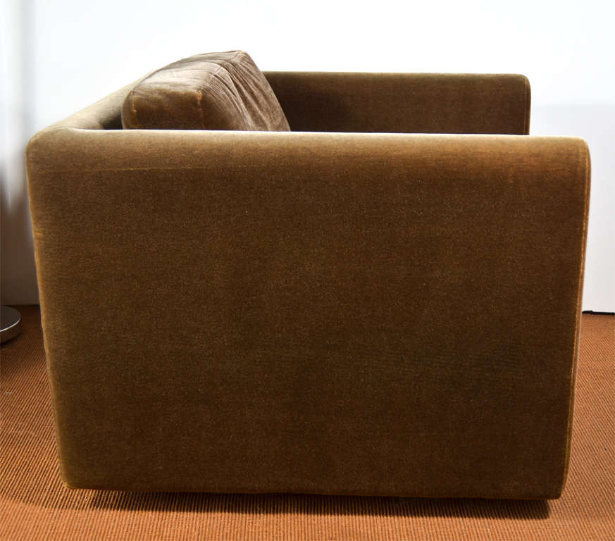 Milo Baughman Mohair Lounge Chair