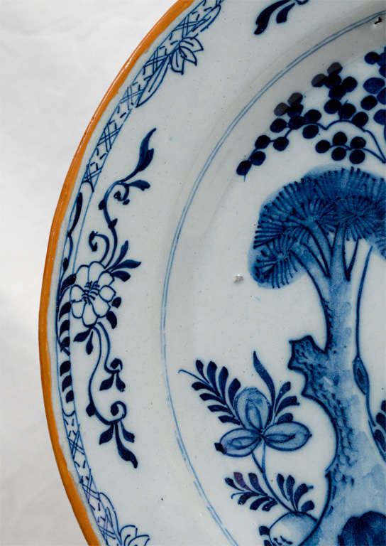 A Pair of Dutch Delft Blue and White Chargers 2