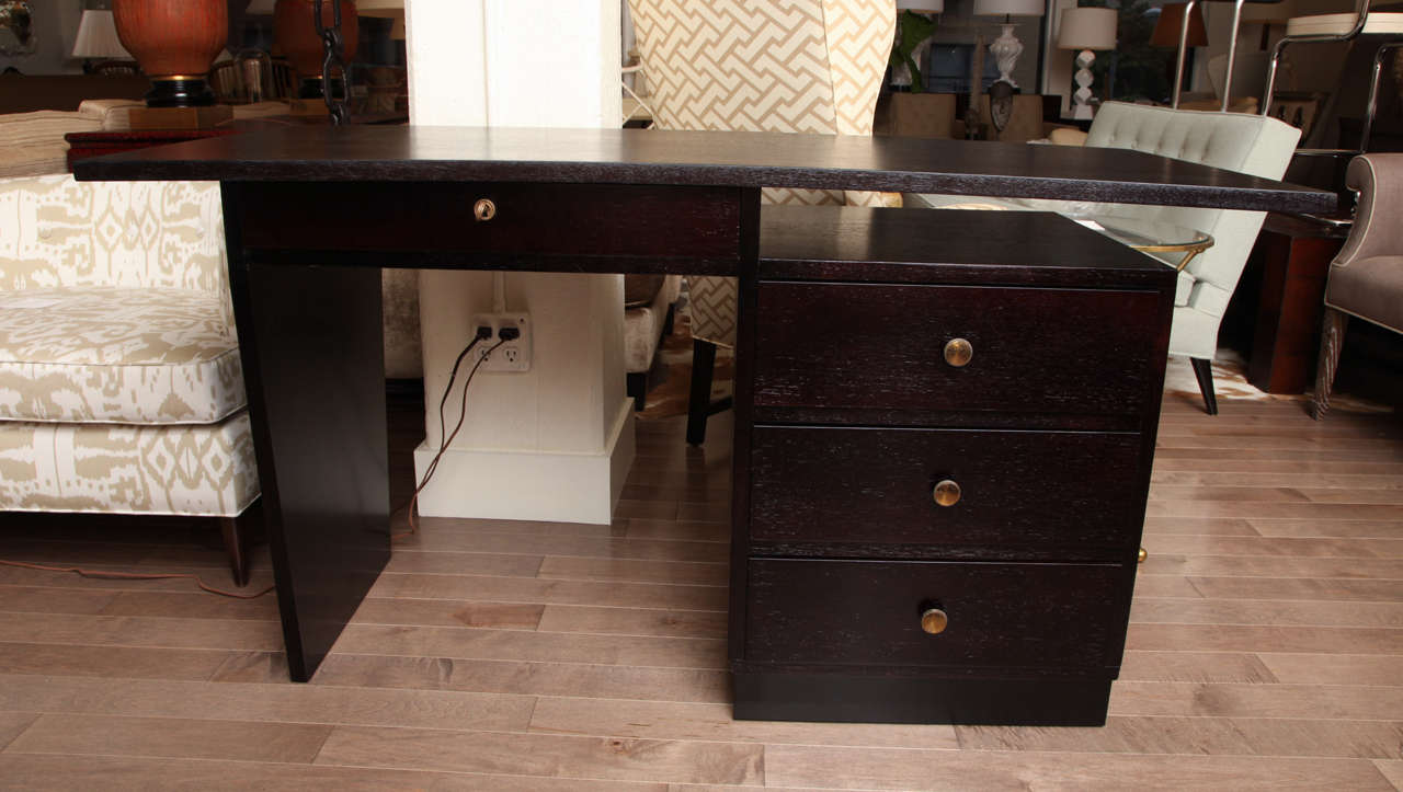 Moderne Desk With Cantilever Top c. 1940's In Excellent Condition In New York, NY