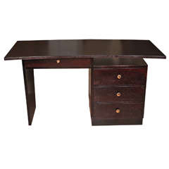 Moderne Desk With Cantilever Top c. 1940's