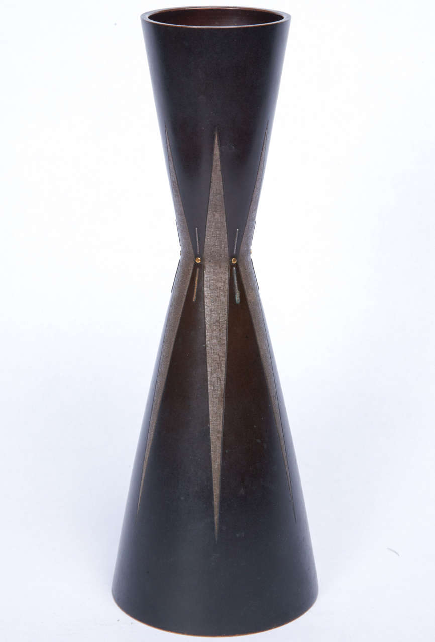 20th Century, Japanese Bronze Vase