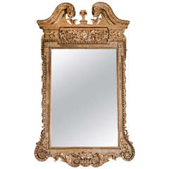 A Superb Mid 18th Century Carved Giltwood Palladian Pier Mirror