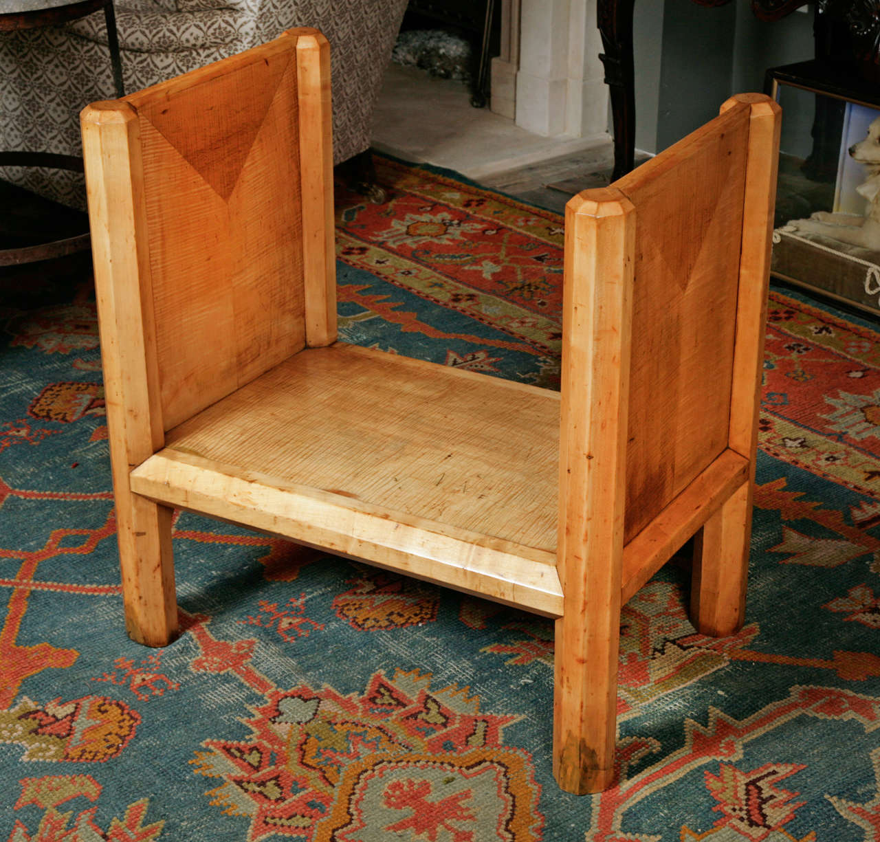 British An Unusual Pair of Late 19th Century Sycamore Hall Seats