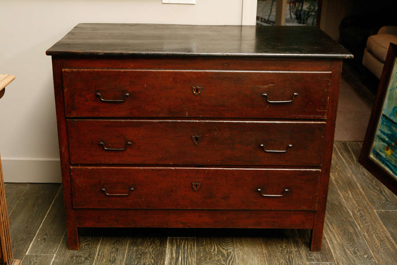 French Painted Chest, Circa 1820