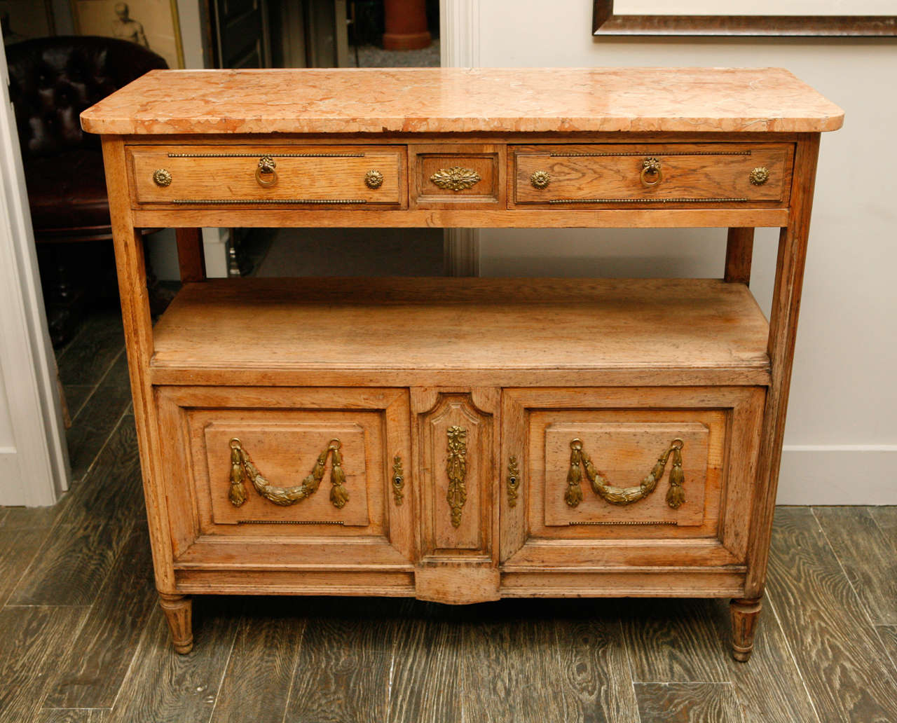 French Marble Top Server, Circa 1890