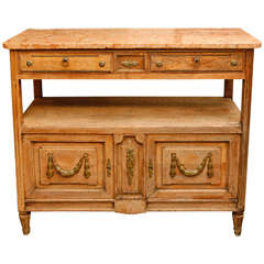 Antique French Marble Top Server, Circa 1890